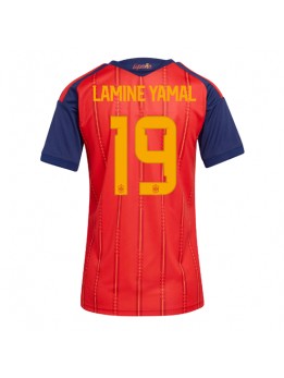 Zenske Futbalové oblečenie Španielsko Lamine Yamal #19 MS 2026 Krátky Rukáv - Domáci